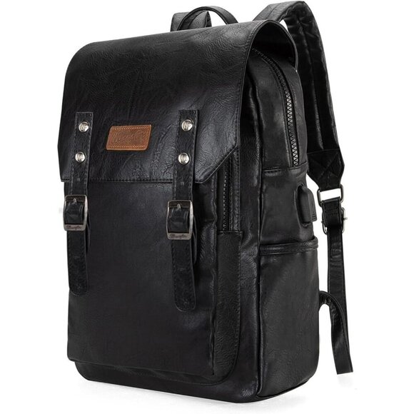 No Brand Other - ✨Men Black Montana West Wrangler Leather Purse Laptop Backpack Fashion Backpack